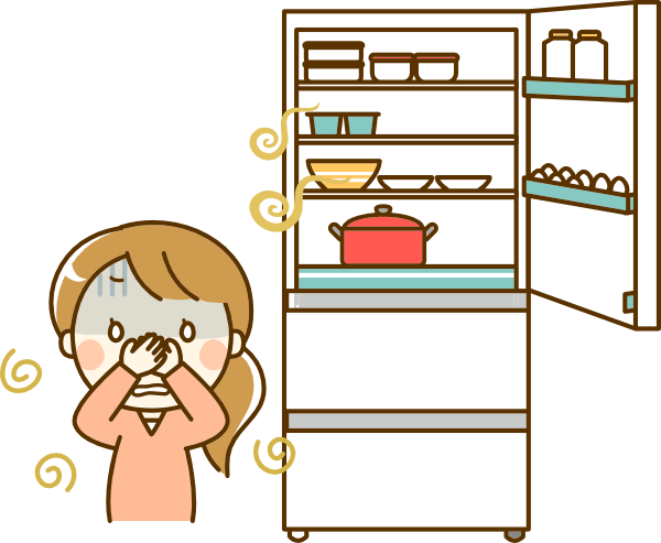 冷蔵庫の中の臭い